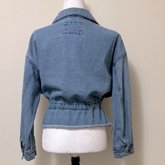 By 26 Ashley Vintage Charm NEW Denim Paperbag Drawstring Waist Jacket Top XL - Picture 11 of 16